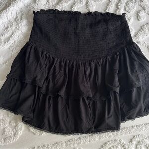 Torrid black ruffled tube top